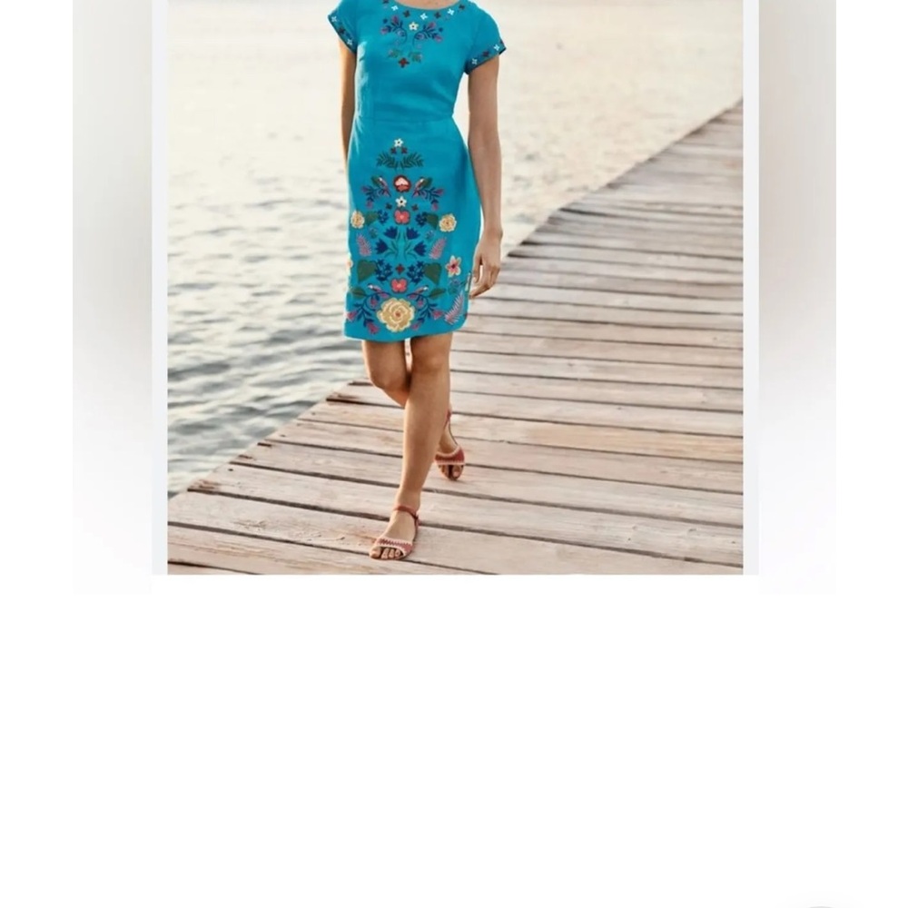 Boden Blue Floral Dress